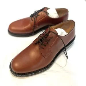 VALENTINO Garavani Men\'s Brown Leather Derby Shoes Valentino Garavani shoes for men main image 3